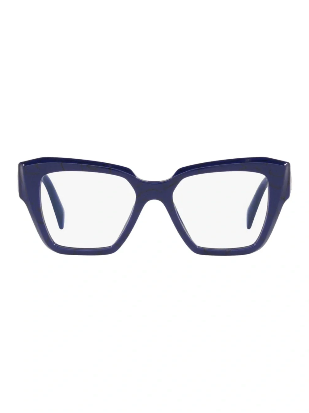 PRADA - PR 09ZV Marmo Baltico Blue Purple Marbled Eyeglass Frames | 50-18-145